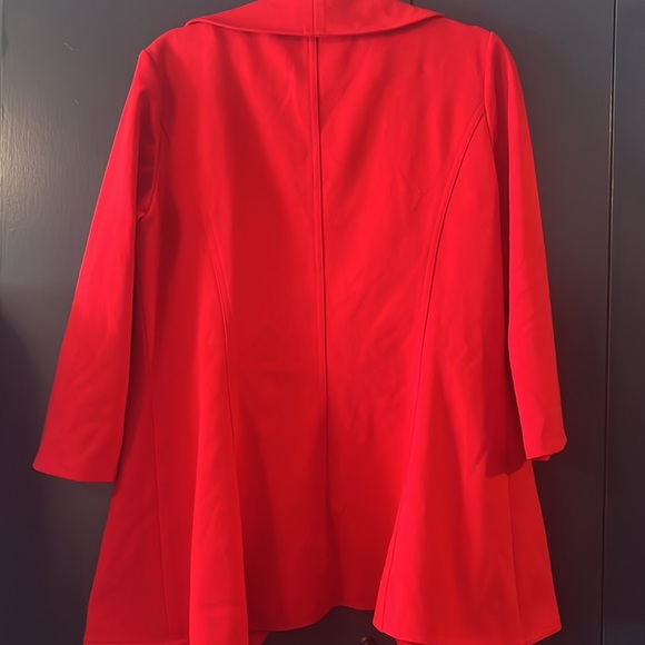 Calvin Klein Ruffle Front 3/4 Sleeve Blazer EUC Size 10 - Picture 3 of 3